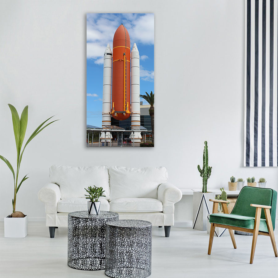 Atlantis space shuttle space Vertical Canvas Wall Art