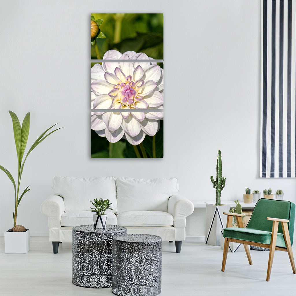 autumn dahlia blossom bloom flower Vertical Canvas Wall Art
