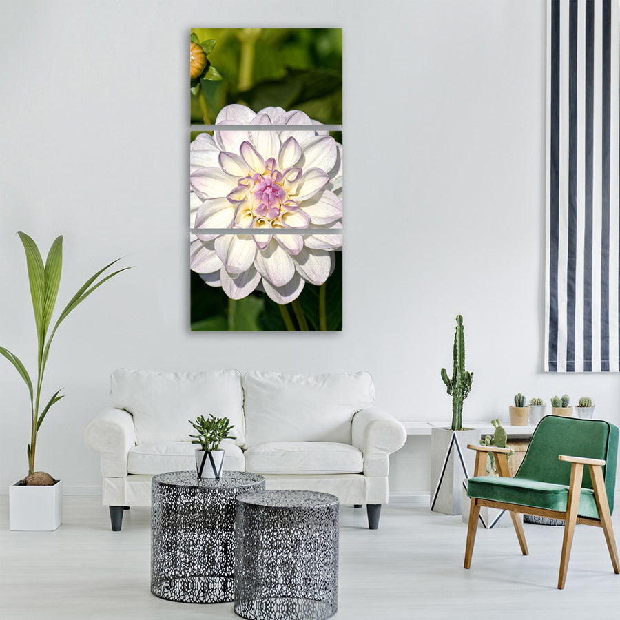 autumn dahlia blossom bloom flower Vertical Canvas Wall Art
