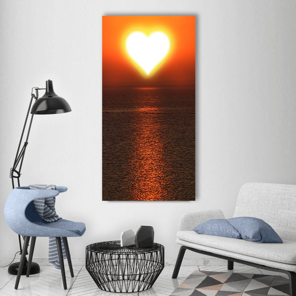 Background texture sun vitamin Vertical Canvas Wall Art