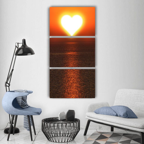 Background texture sun vitamin Vertical Canvas Wall Art