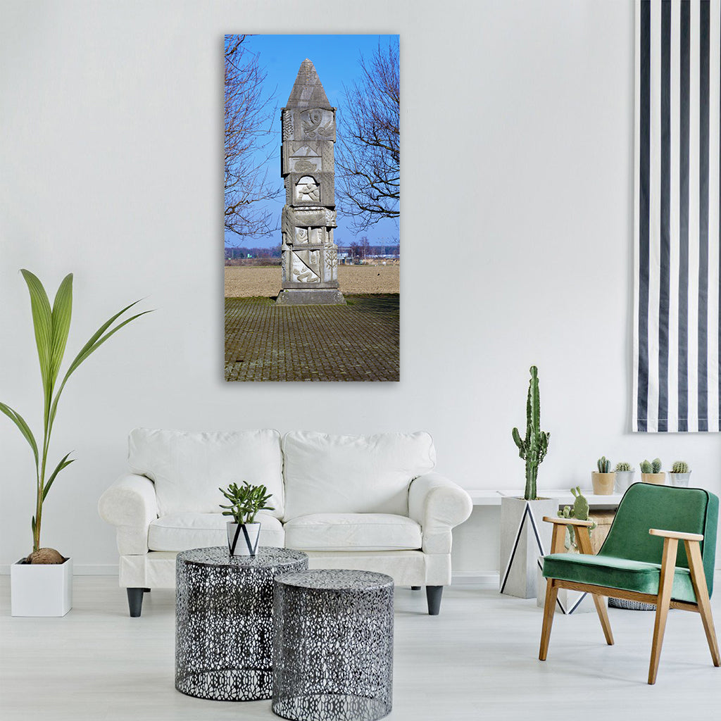 baden baden church park garden Vertical Canvas Wall Art