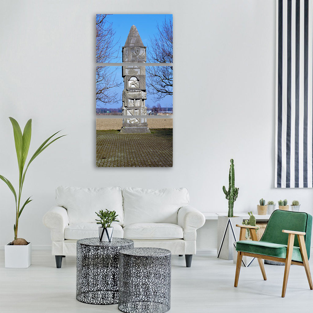 baden baden church park garden Vertical Canvas Wall Art
