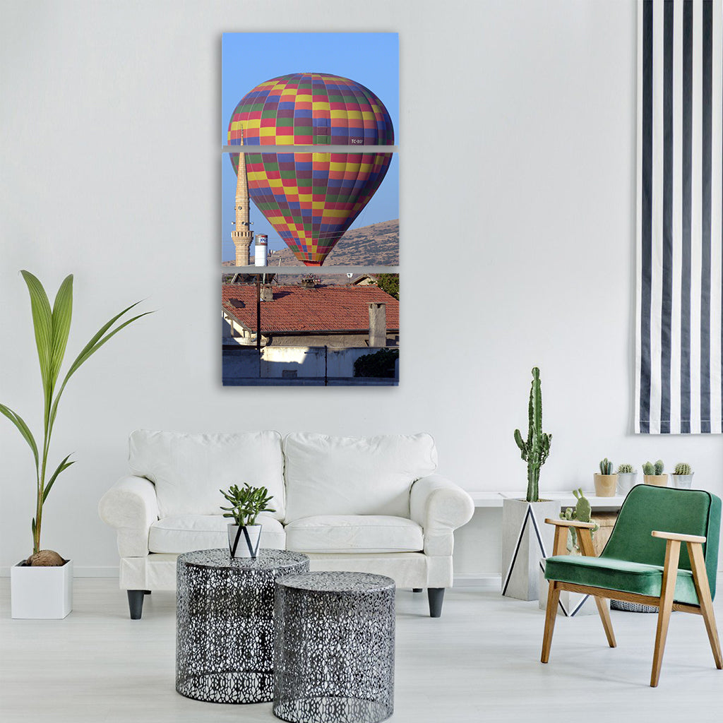 balloon balloons ballooning sky Vertical Canvas Wall Art