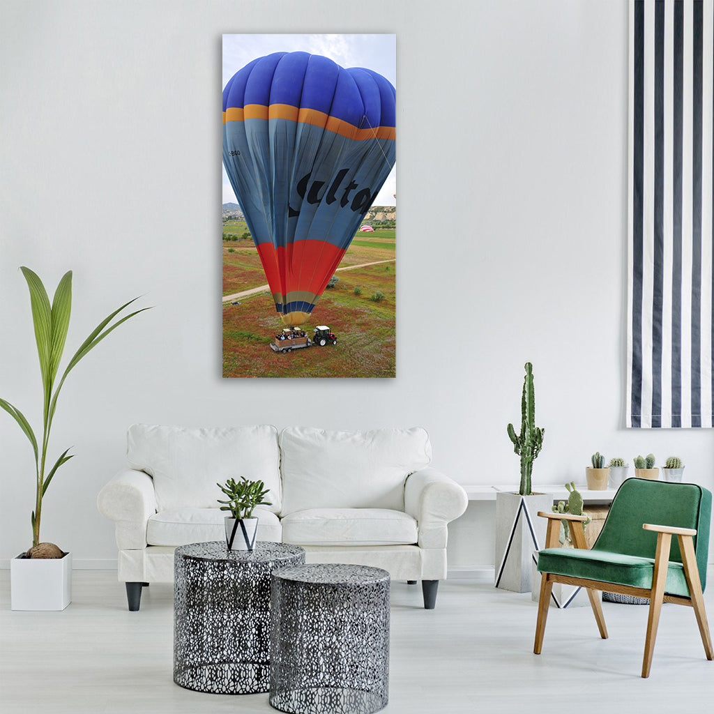 balloon balloons ballooning sky Vertical Canvas Wall Art