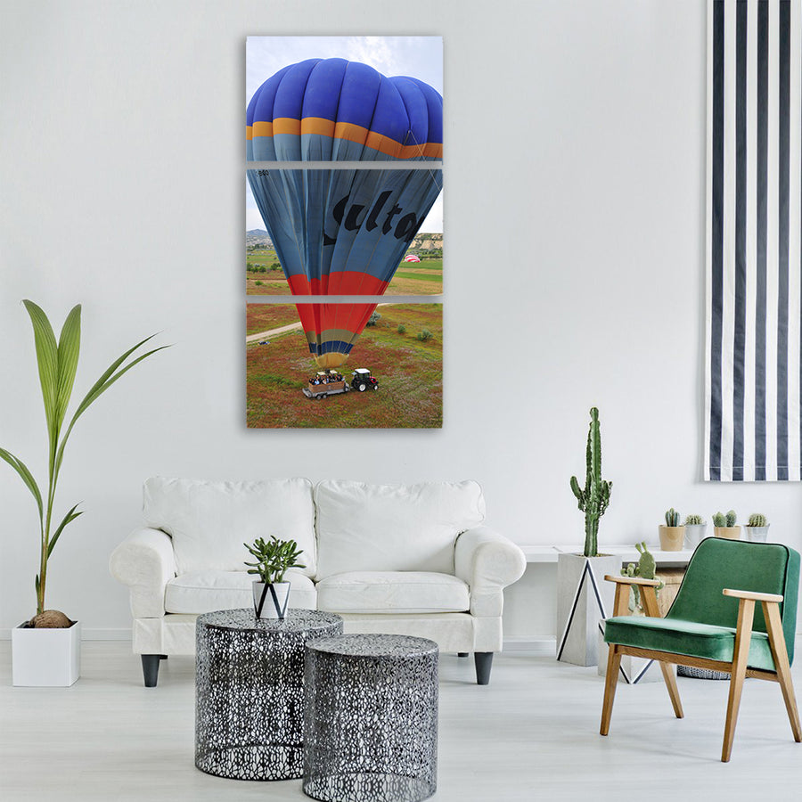 balloon balloons ballooning sky Vertical Canvas Wall Art