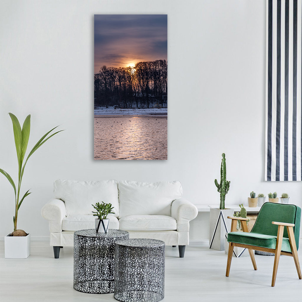 baltic sea coast nature landscape Vertical Canvas Wall Art