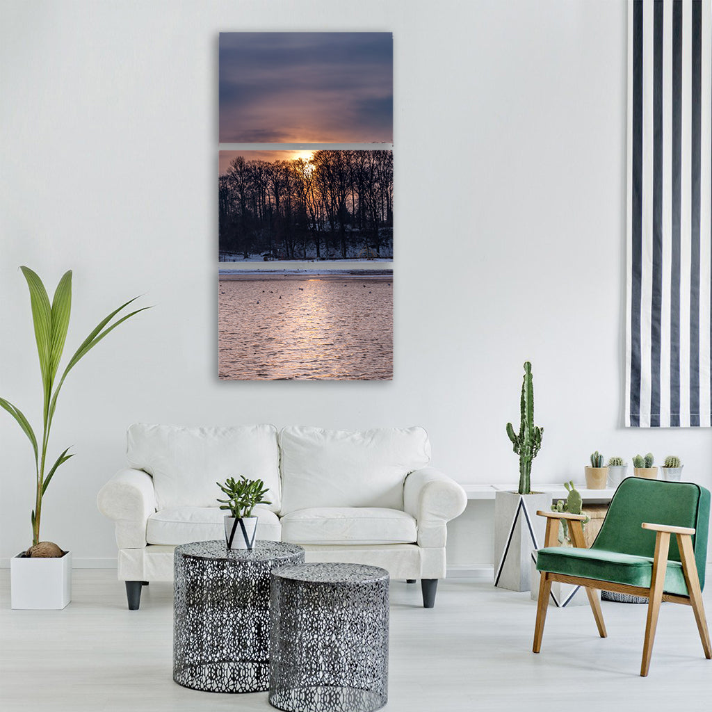 baltic sea coast nature landscape Vertical Canvas Wall Art