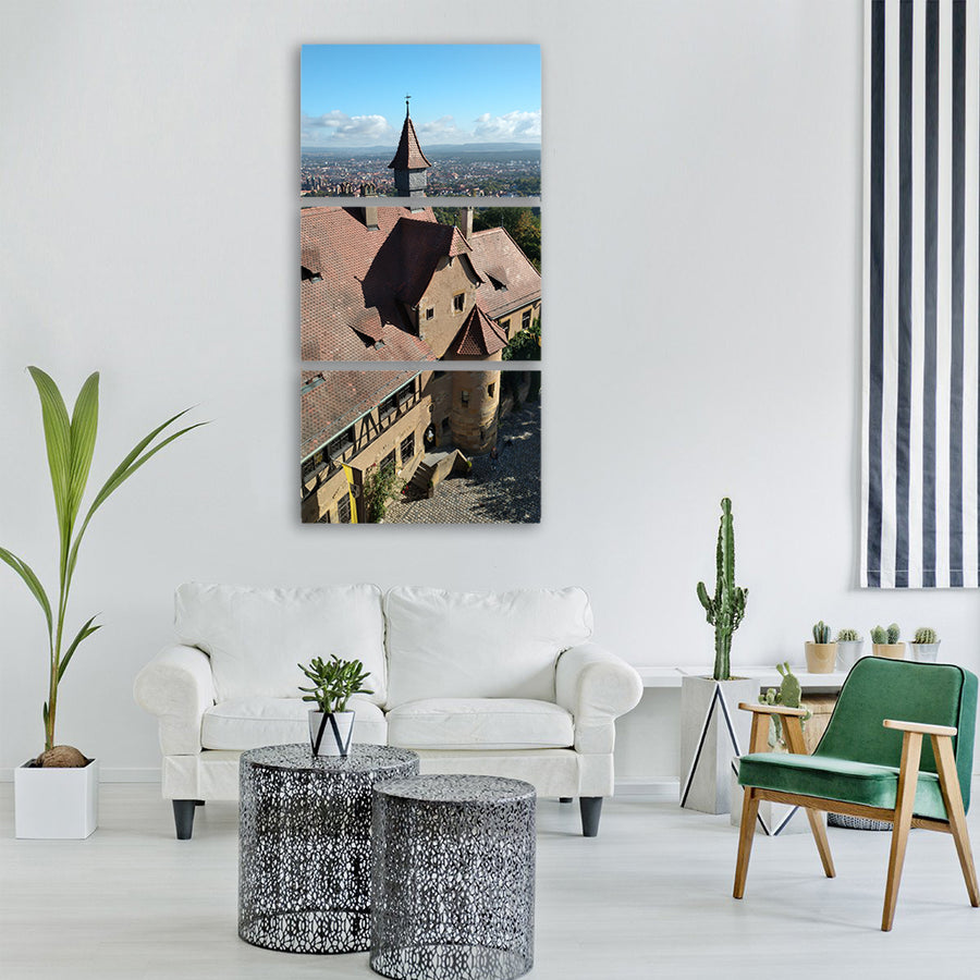 bamberg altenburg panorama castle Vertical Canvas Wall Art