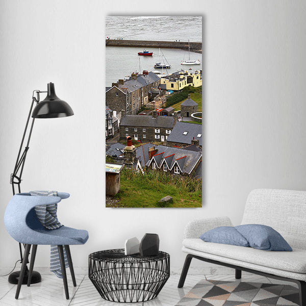 Barmouth wales sea clouds mawddach Vertical Canvas Wall Art