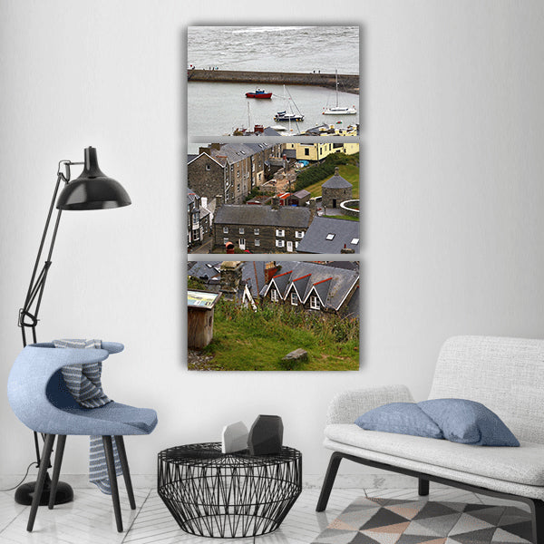 Barmouth wales sea clouds mawddach Vertical Canvas Wall Art