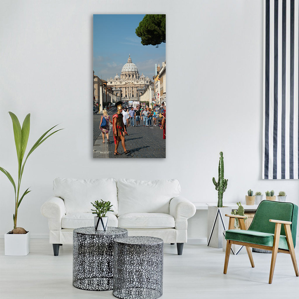 basilica svatý petr soldier Vertical Canvas Wall Art