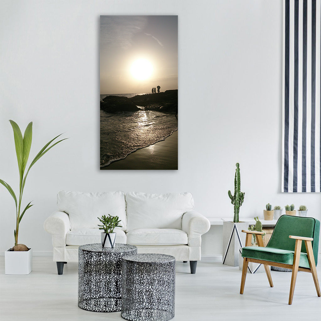 beach landscape travel ocean Vertical Canvas Wall Art