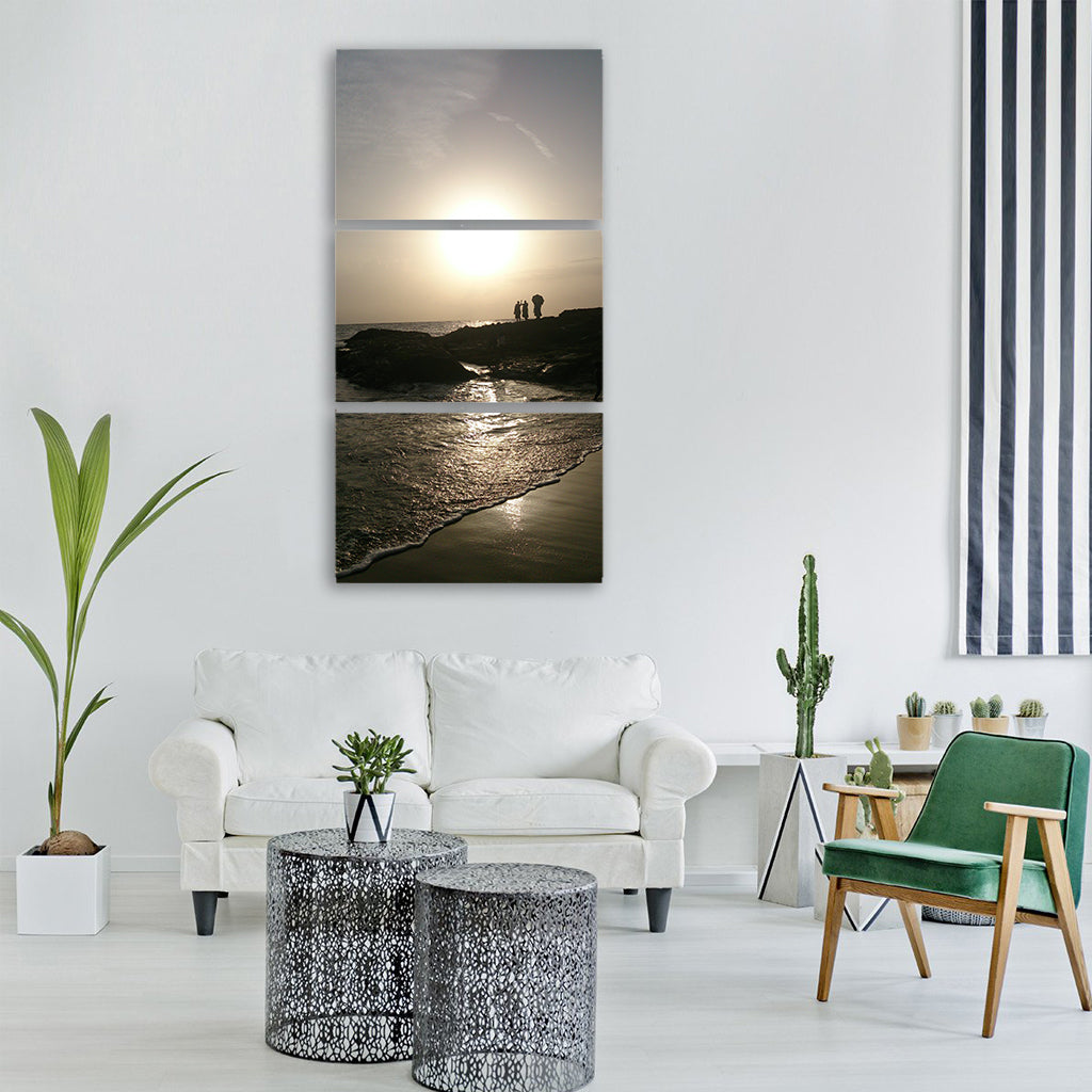 beach landscape travel ocean Vertical Canvas Wall Art