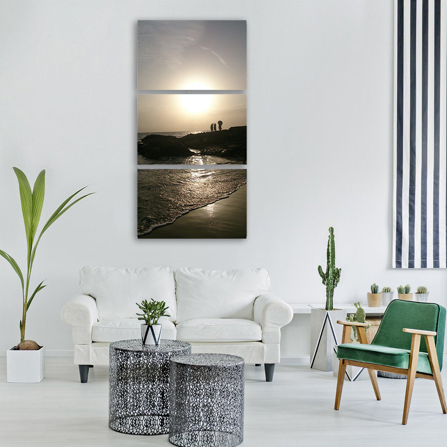 beach landscape travel ocean Vertical Canvas Wall Art