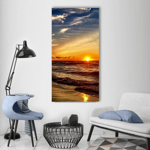 Copy of Beach byron bay lighthouse cloud Vertical Canvas Wall Art