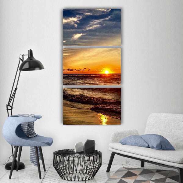Copy of Beach byron bay lighthouse cloud Vertical Canvas Wall Art