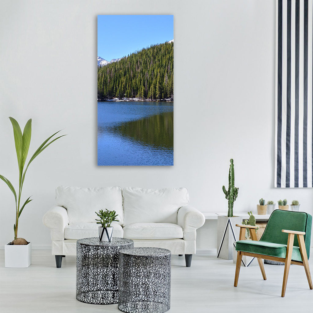 bear lake colorado mountains Vertical Canvas Wall Art