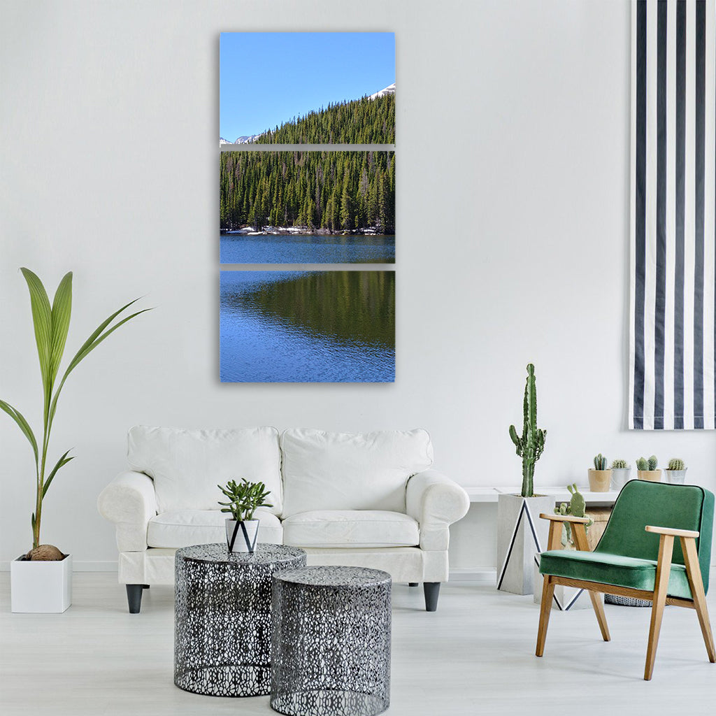 bear lake colorado mountains Vertical Canvas Wall Art