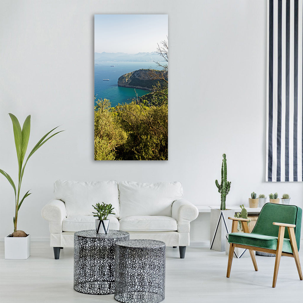 bejaia algerie mediterranean blue Vertical Canvas Wall Art