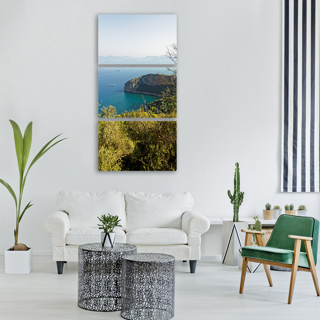 bejaia algerie mediterranean blue Vertical Canvas Wall Art