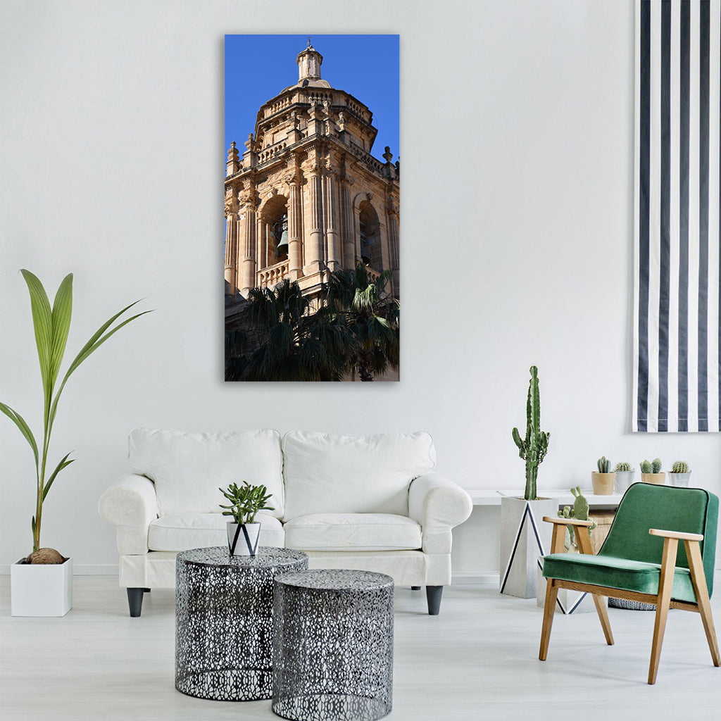 bell tower steeple church Vertical Canvas Wall Art