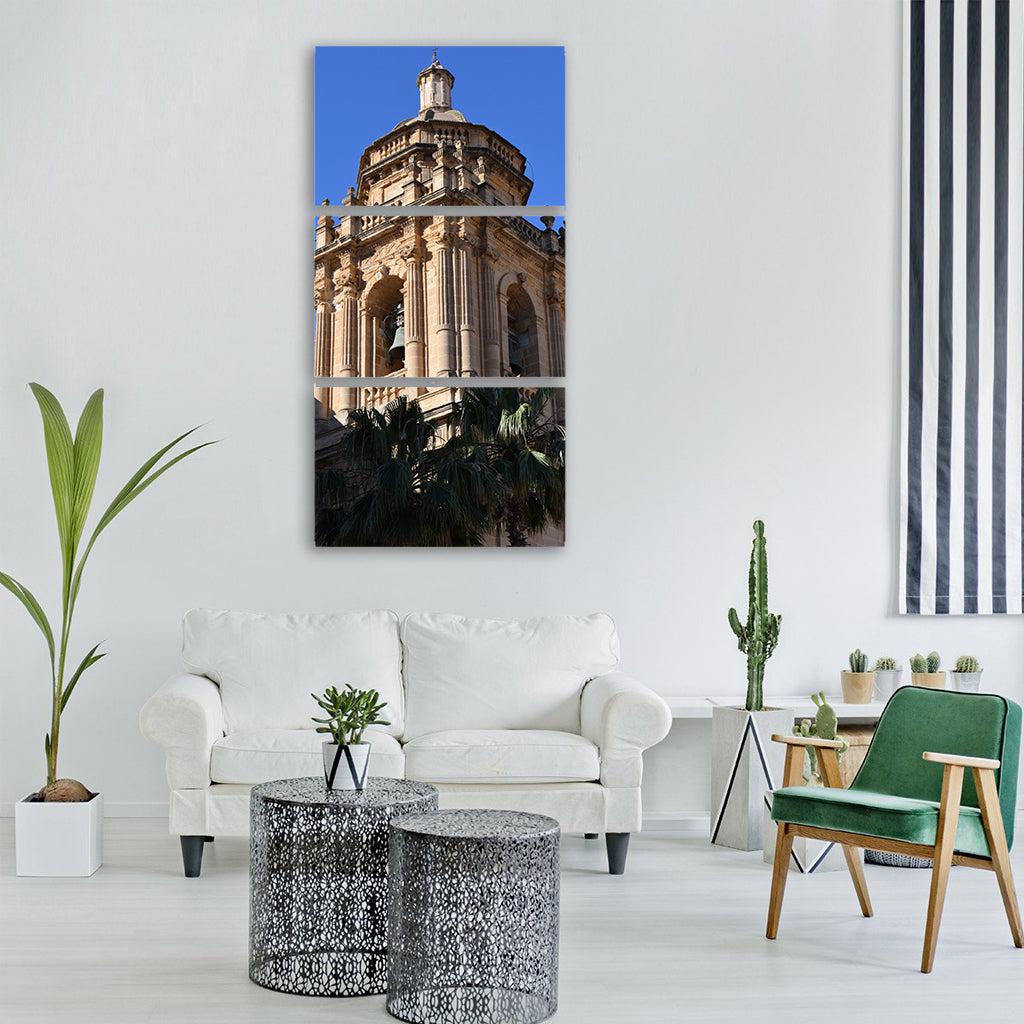 bell tower steeple church Vertical Canvas Wall Art