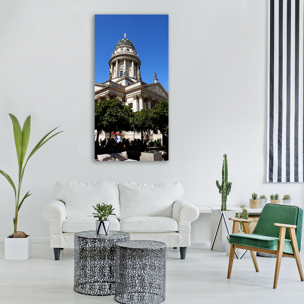berlin gendarmenmarkt summer Vertical Canvas Wall Art