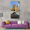 Beautiful bikes church travel landmark Vertical Canvas Wall Art