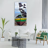 Boat fishing fishing boat water Vertical Canvas Wall Art