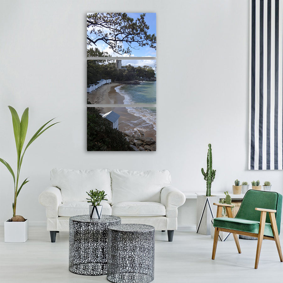 body of water nature tree travel Vertical Canvas Wall Art