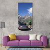 Break pass high alpine road Vertical Canvas Wall Art