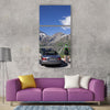 Break pass high alpine road Vertical Canvas Wall Art