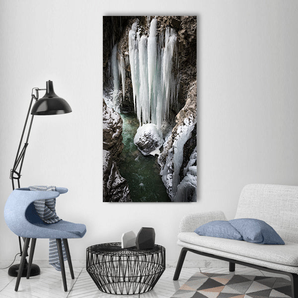 breitachklamm oberstdorf allgäu Vertical Canvas Wall Art