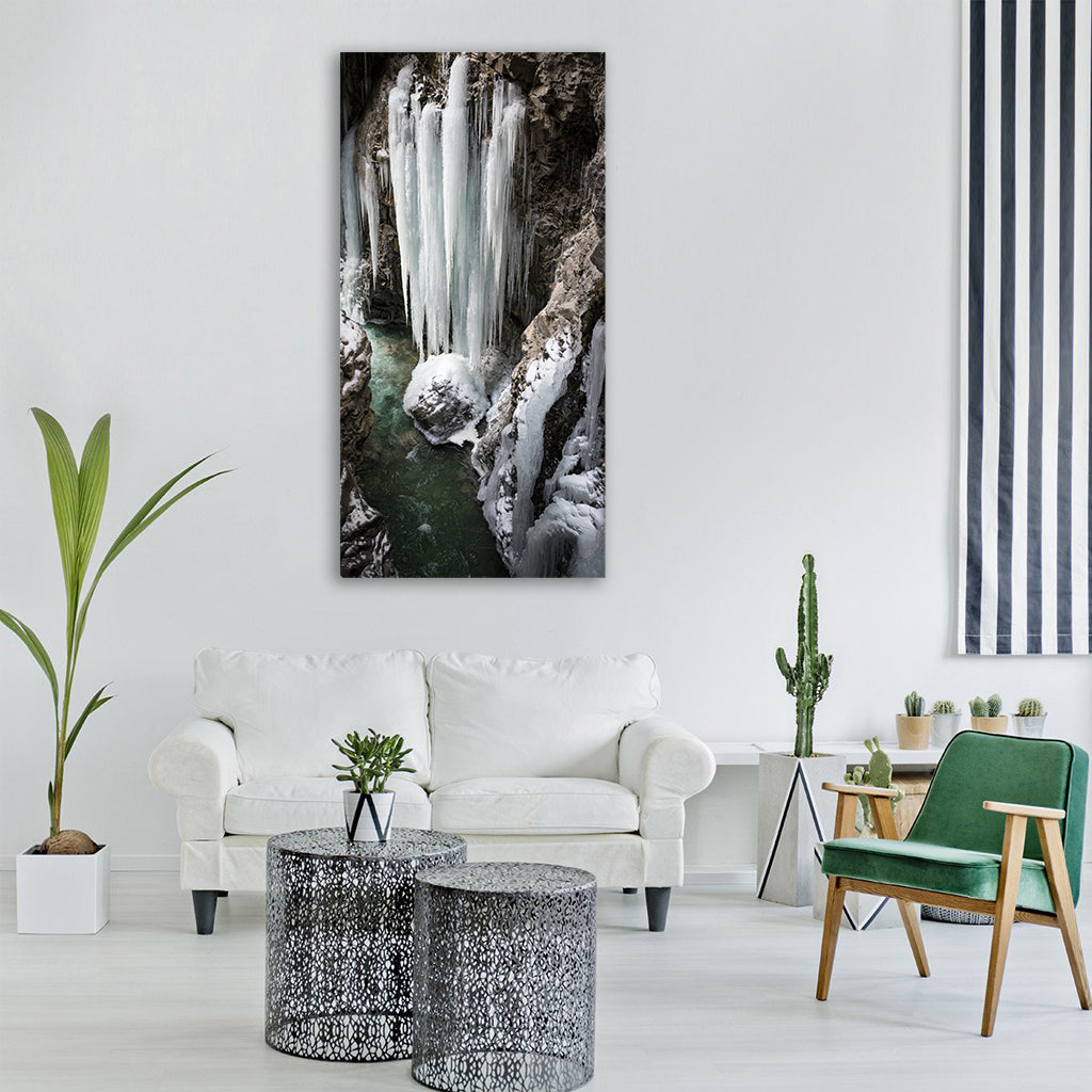 breitachklamm oberstdorf allgäu Vertical Canvas Wall Art