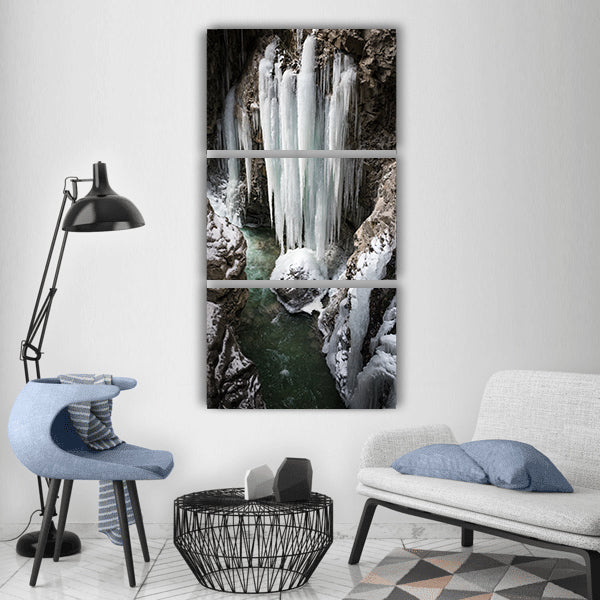 breitachklamm oberstdorf allgäu Vertical Canvas Wall Art