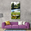 Bremen bike ride blockland lake Vertical Canvas Wall Art