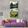 Bremen bike ride blockland lake Vertical Canvas Wall Art