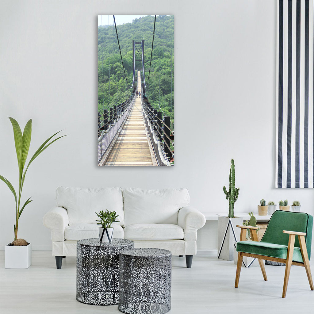 bridge suspension bridge suspension Vertical Canvas Wall Art