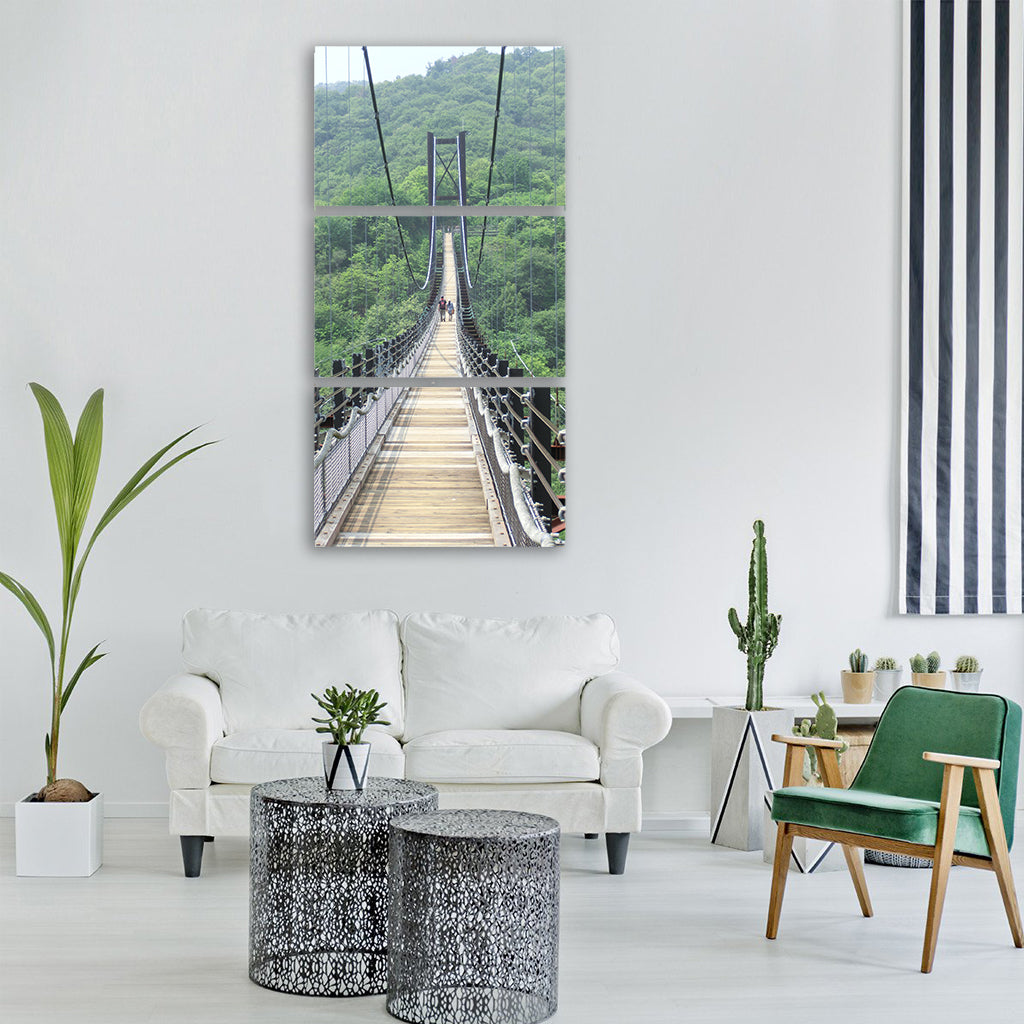 bridge suspension bridge suspension Vertical Canvas Wall Art