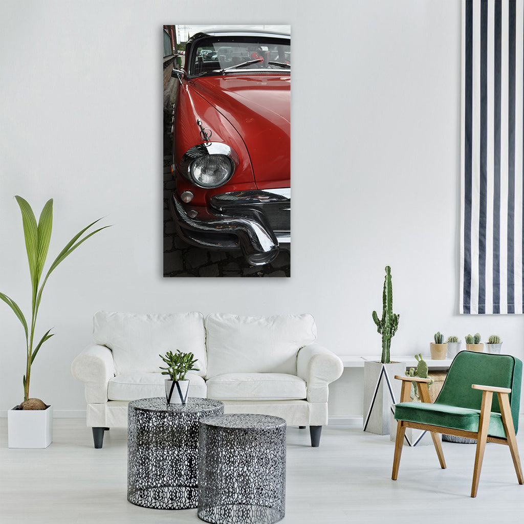 buick auto old oldtimer old car Vertical Canvas Wall Art