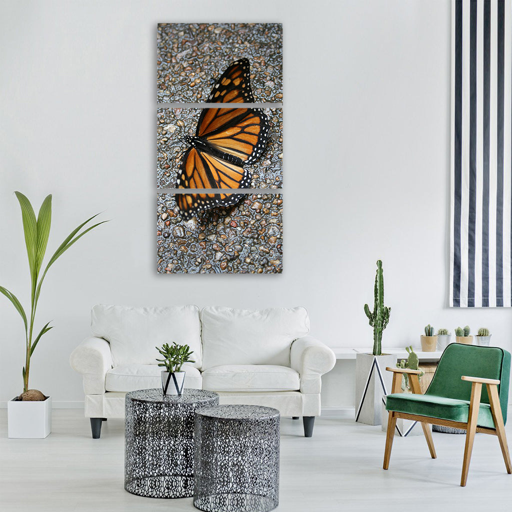 butterfly monarch wings Vertical Canvas Wall Art