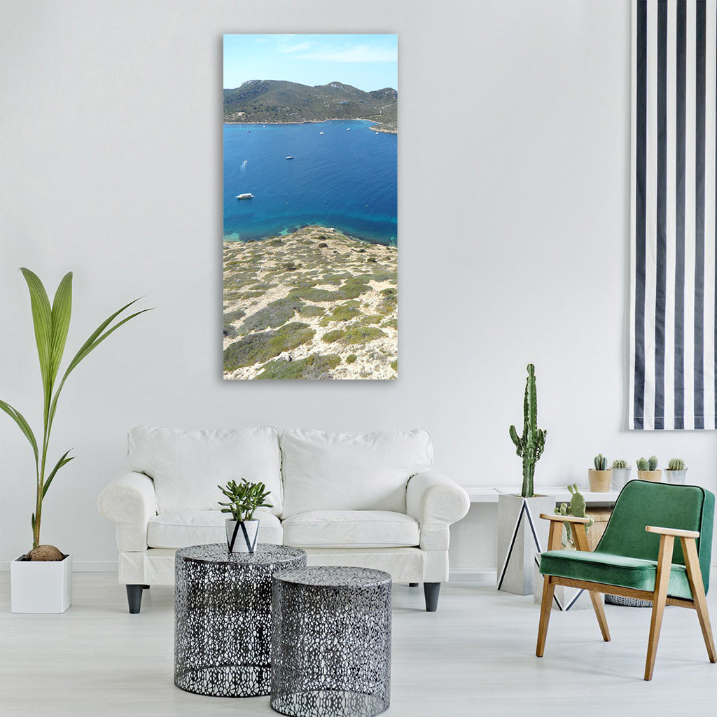 cabrera mediterranean sea coast Vertical Canvas Wall Art