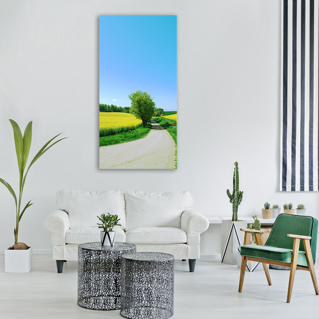 canola skåne sweden glumslöv Vertical Canvas Wall Art