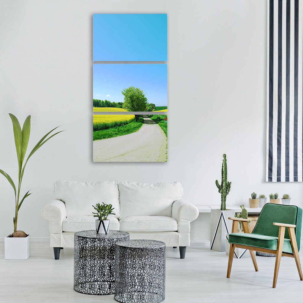 canola skåne sweden glumslöv Vertical Canvas Wall Art