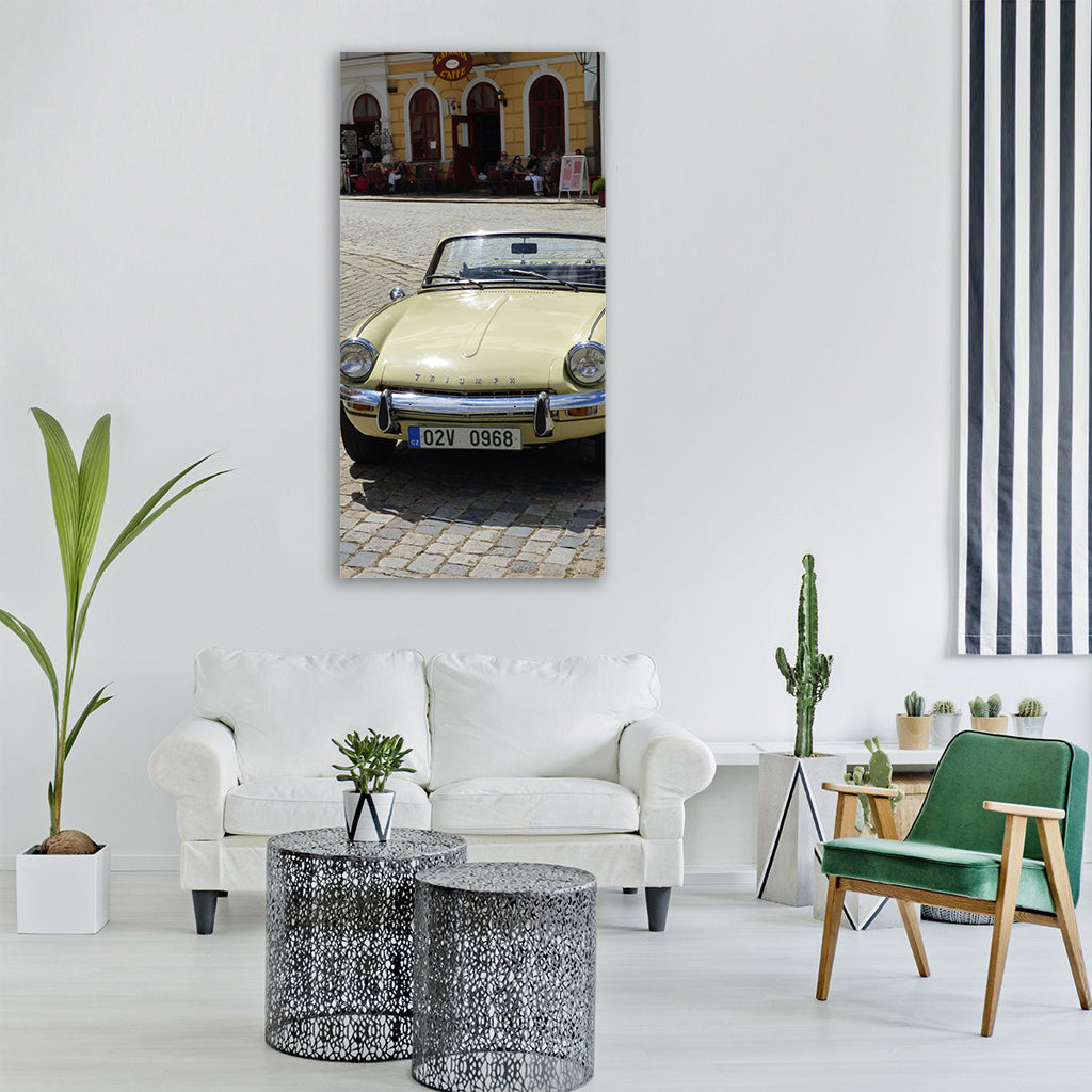 car monument auto triumph czech Vertical Canvas Wall Art