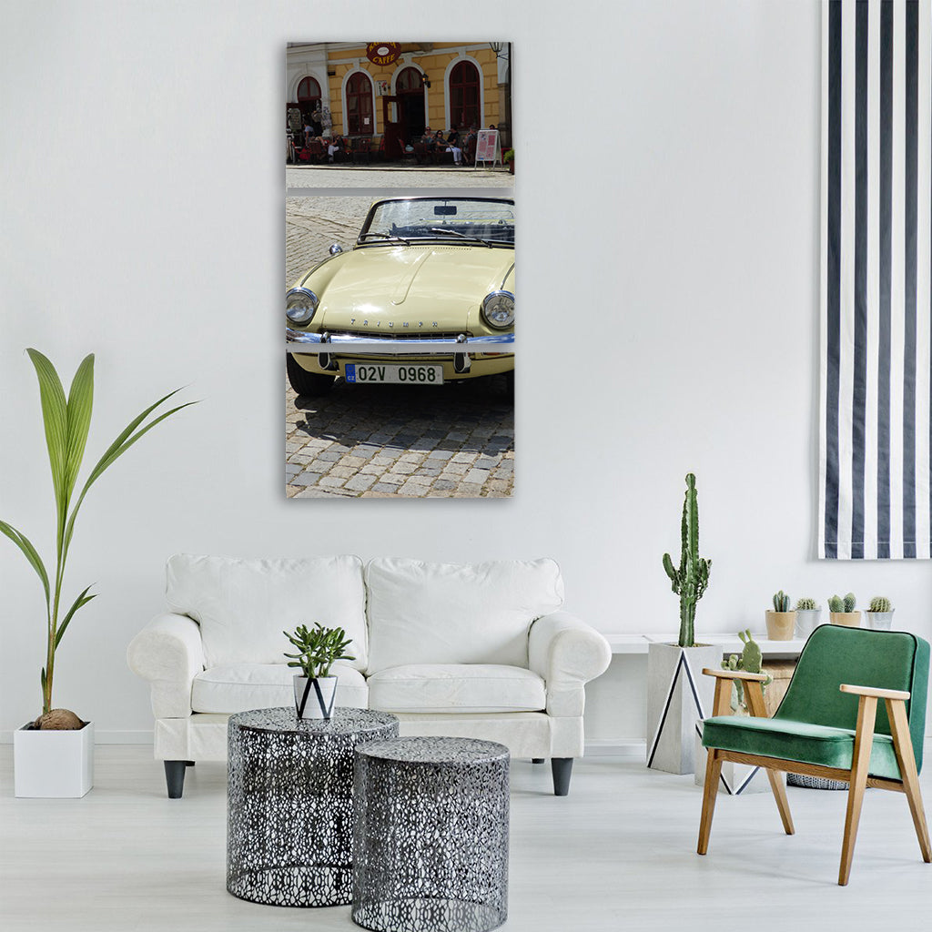car monument auto triumph czech Vertical Canvas Wall Art