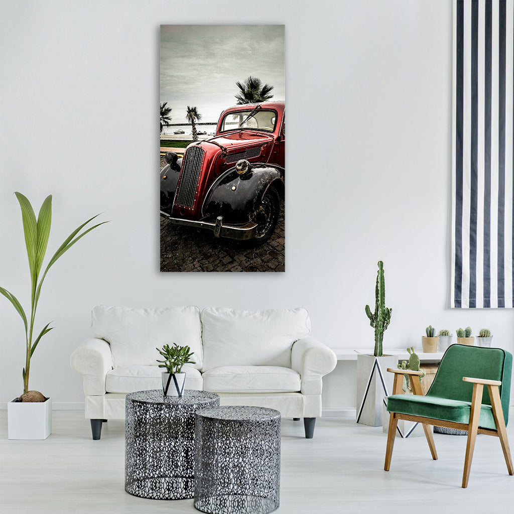 car old classic cars retro Vertical Canvas Wall Art