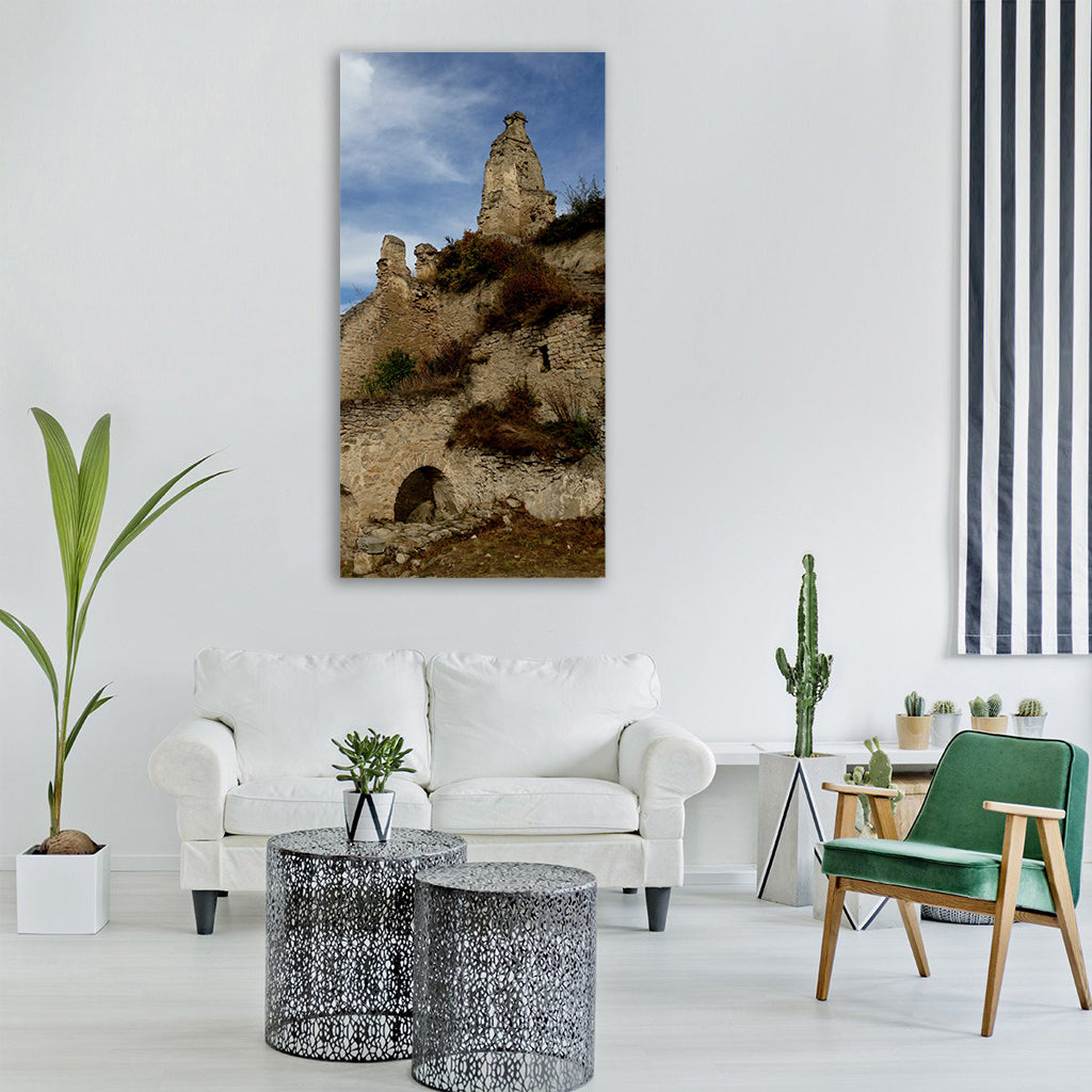 castle the ruins of the austria Vertical Canvas Wall Art