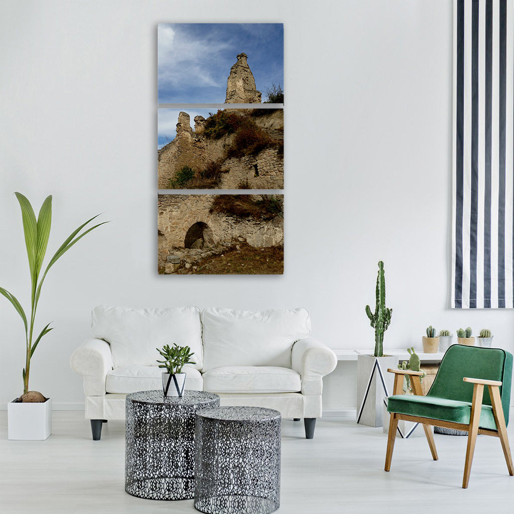 castle the ruins of the austria Vertical Canvas Wall Art